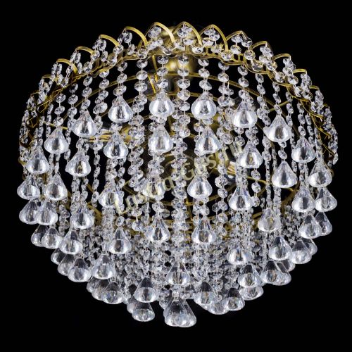 Люстра Капель Пирамида 30 с подвесом под бронзу в Симферополе Гусь Хрустальный