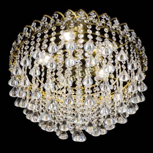 Люстра Капель Пирамида 30 с подвесом под бронзу в Симферополе Гусь Хрустальный