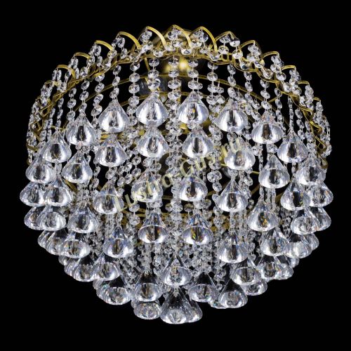 Люстра Капель Пирамида 40 с подвесом под бронзу в Симферополе Гусь Хрустальный