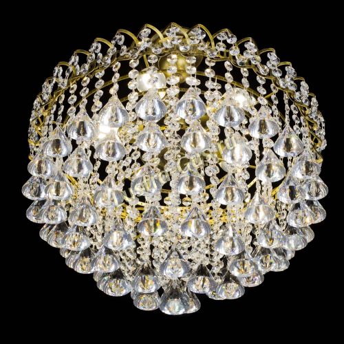 Люстра Капель Пирамида 40 с подвесом под бронзу в Симферополе Гусь Хрустальный