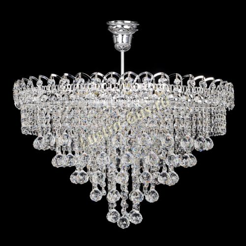 Люстра Капель Пирамида Шар 30 с подвесом в Симферополе Гусь Хрустальный