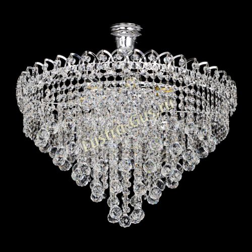 Люстра Капель Пирамида Шар 30 с подвесом в Симферополе Гусь Хрустальный