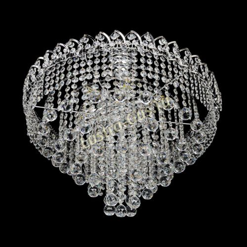 Люстра Капель Пирамида Шар 30 с подвесом в Симферополе Гусь Хрустальный