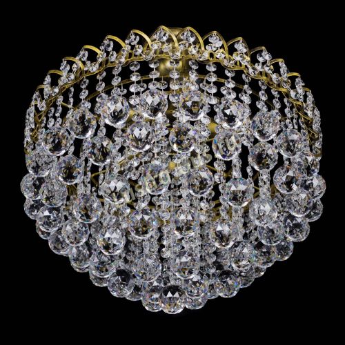 Люстра Капель Пирамида Шар 40 с подвесом под бронзу в Симферополе Гусь Хрустальный