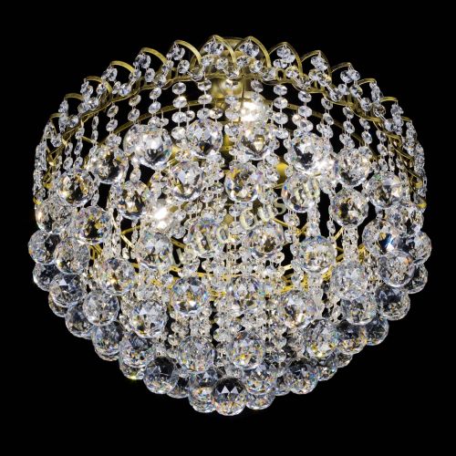 Люстра Капель Пирамида Шар 40 с подвесом под бронзу в Симферополе Гусь Хрустальный