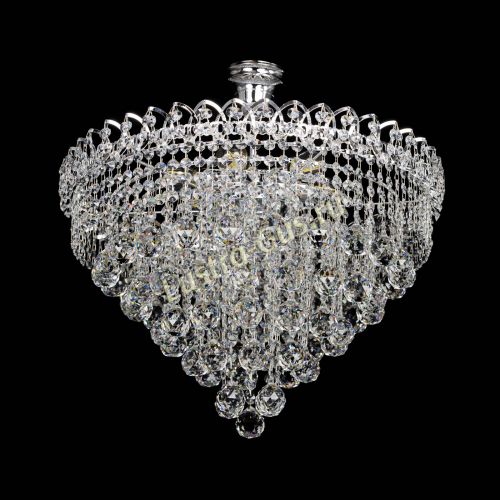 Люстра Капель Пирамида Шар 40 с подвесом в Симферополе Гусь Хрустальный