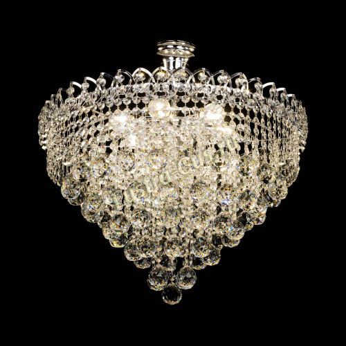 Люстра Капель Пирамида Шар 40 с подвесом в Симферополе Гусь Хрустальный