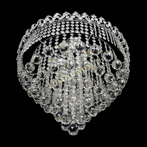 Люстра Капель Пирамида Шар 40 с подвесом в Симферополе Гусь Хрустальный