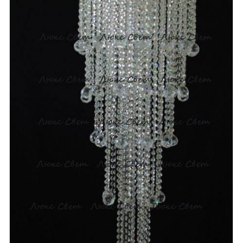 Люстра Капель 5 ламп шар 40 мм длинная в Симферополе Гусь Хрустальный