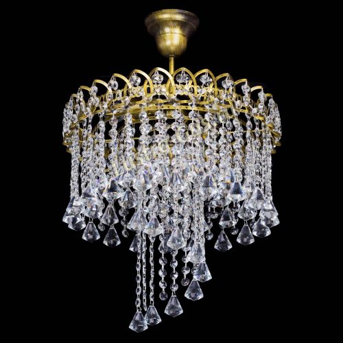 Люстра Капель Водоворот под бронзу конус 30 в Симферополе Гусь Хрустальный