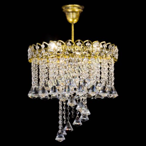 Люстра Капель Водоворот под бронзу конус 40 в Симферополе Гусь Хрустальный