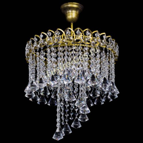 Люстра Капель Водоворот под бронзу конус 40 в Симферополе Гусь Хрустальный