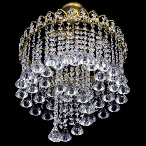 Люстра Капель Водоворот под бронзу конус 40 в Симферополе Гусь Хрустальный