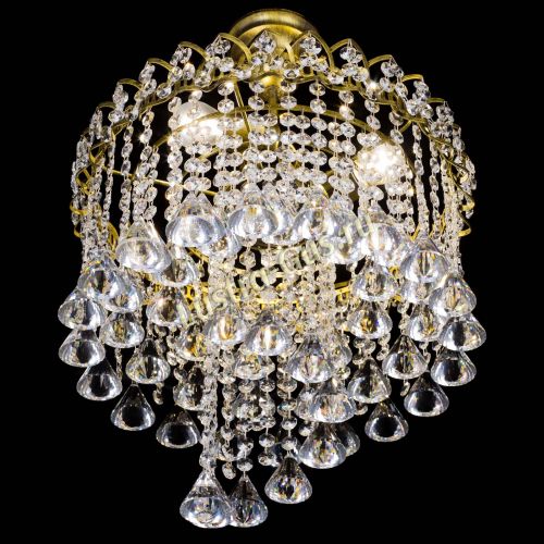 Люстра Капель Водоворот под бронзу конус 40 в Симферополе Гусь Хрустальный