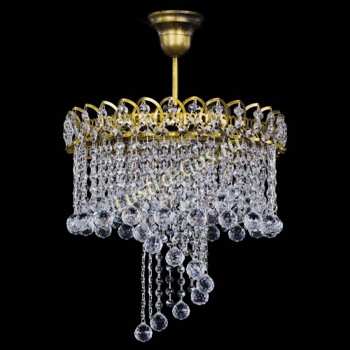 Люстра Капель Водоворот под бронзу шар 30 в Симферополе Гусь Хрустальный