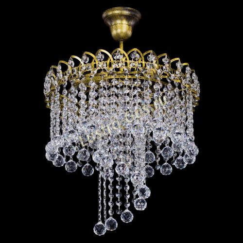 Люстра Капель Водоворот под бронзу шар 30 в Симферополе Гусь Хрустальный