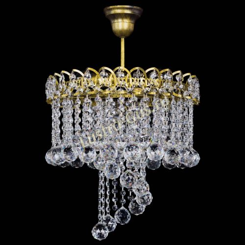 Люстра Капель Водоворот под бронзу шар 40 в Симферополе Гусь Хрустальный