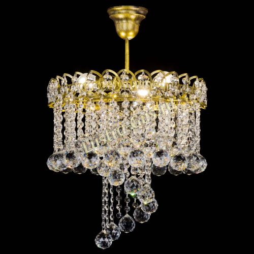 Люстра Капель Водоворот под бронзу шар 40 в Симферополе Гусь Хрустальный