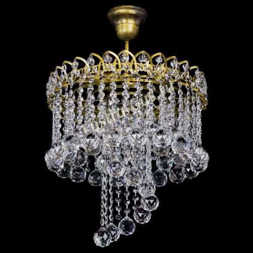 Люстра Капель Водоворот под бронзу шар 40 в Симферополе Гусь Хрустальный