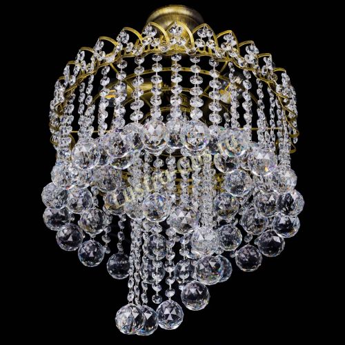 Люстра Капель Водоворот под бронзу шар 40 в Симферополе Гусь Хрустальный