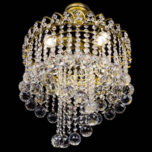 Люстра Капель Водоворот под бронзу шар 40 в Симферополе Гусь Хрустальный