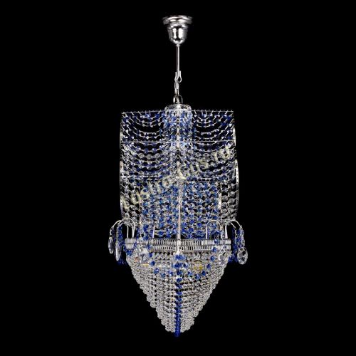 Люстра Каравелла №1 синяя в Симферополе Гусь Хрустальный