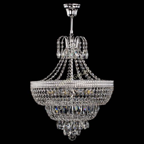 Люстра Каскад Флоренция №5 с подвесом в Симферополе Гусь Хрустальный