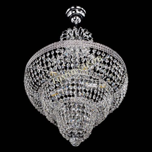 Люстра Каскад Флоренция обтикон №5 с подвесом в Симферополе Гусь Хрустальный