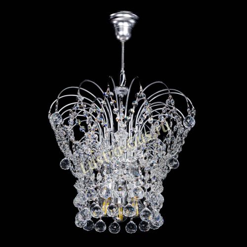 Люстра Каскад Шар №3 в Симферополе Гусь Хрустальный