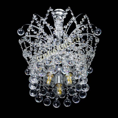 Люстра Каскад Шар №3 в Симферополе Гусь Хрустальный