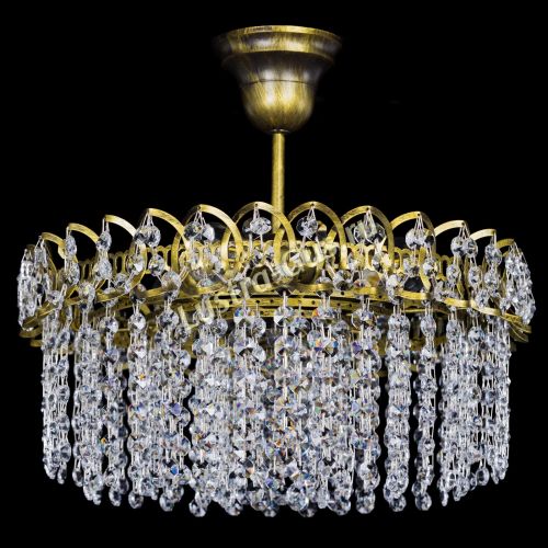 Люстра Хрустальная капель №3 под бронзу в Симферополе Гусь Хрустальный