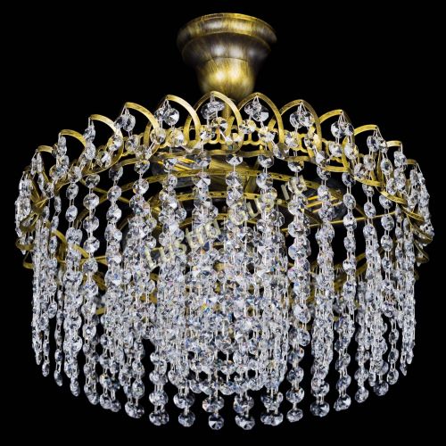 Люстра Хрустальная капель №3 под бронзу в Симферополе Гусь Хрустальный