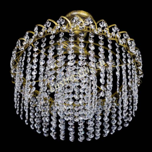 Люстра Хрустальная капель №3 под бронзу в Симферополе Гусь Хрустальный