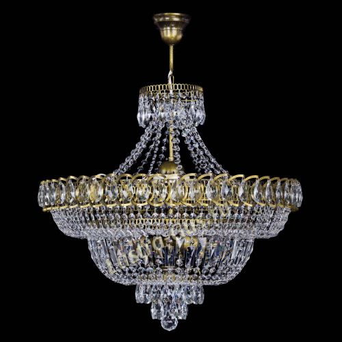 Люстра Хрустальный Каскад №8 с подвесом под бронзу в Симферополе Гусь Хрустальный