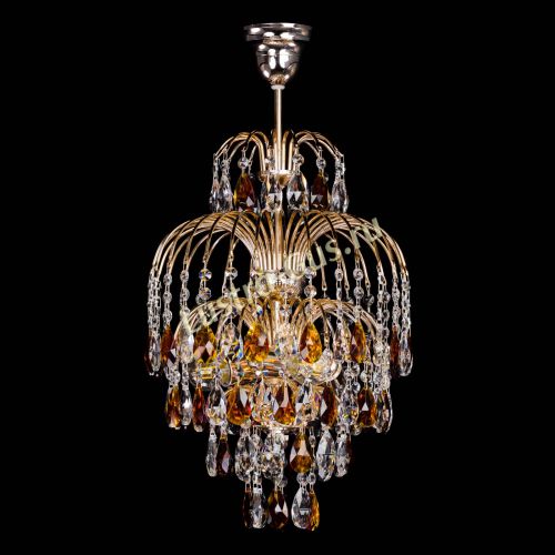 Люстра Хрустальные брызги с подвесом журавлик чайная в Симферополе Гусь Хрустальный