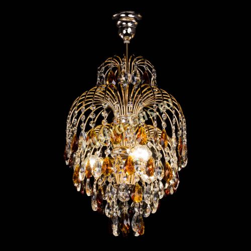 Люстра Хрустальные брызги с подвесом журавлик чайная в Симферополе Гусь Хрустальный