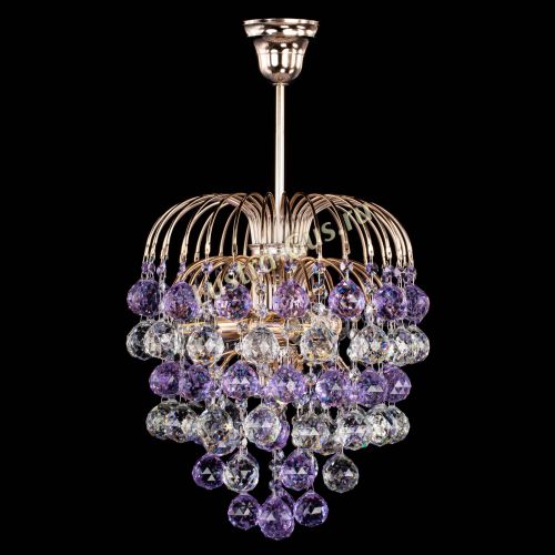 Люстра Хрустальные брызги шар 40 мм фиолетовая в Симферополе Гусь Хрустальный
