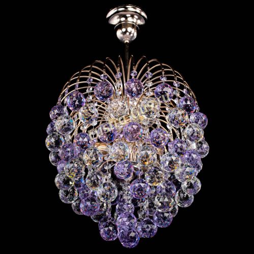 Люстра Хрустальные брызги шар 40 мм фиолетовая в Симферополе Гусь Хрустальный