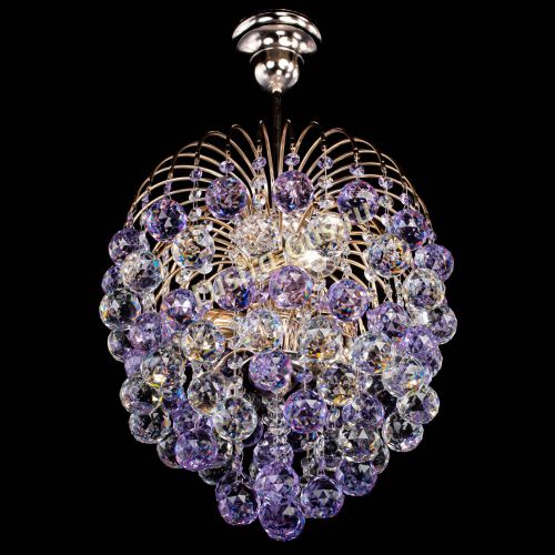 Люстра Хрустальные брызги шар 40 мм фиолетовая в Симферополе Гусь Хрустальный