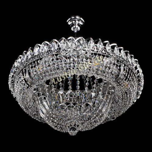 Люстра Кольцо Классика 6 ламп с подвесом в Симферополе Гусь Хрустальный