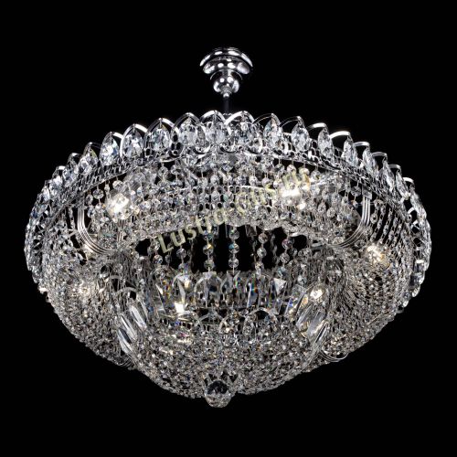 Люстра Кольцо Классика 6 ламп с подвесом в Симферополе Гусь Хрустальный