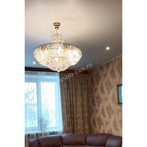 Люстра Кольцо Классика с подвесом в Симферополе Гусь Хрустальный