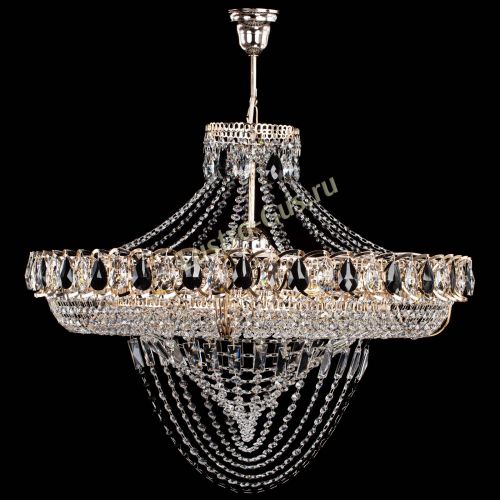 Люстра 	 Кольцо Классика Веер №8 черная в Симферополе Гусь Хрустальный