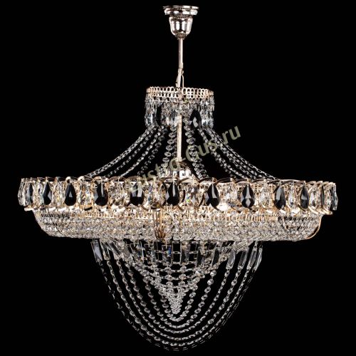 Люстра 	 Кольцо Классика Веер №8 черная в Симферополе Гусь Хрустальный