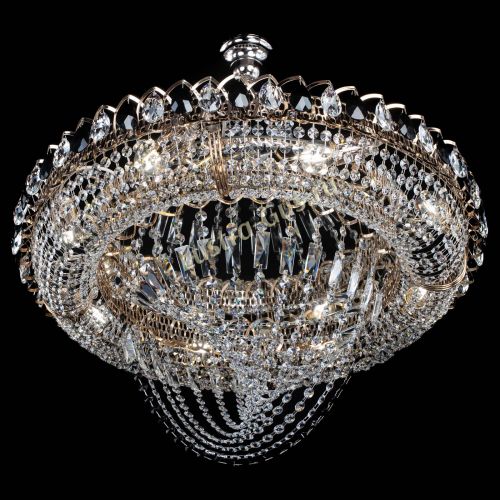 Люстра 	 Кольцо Классика Веер №8 черная в Симферополе Гусь Хрустальный