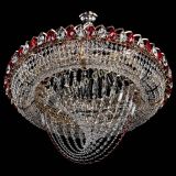 Люстра Кольцо Классика Веер №8 красная в Симферополе