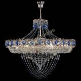 Люстра Кольцо Классика Веер №8 синяя в Симферополе