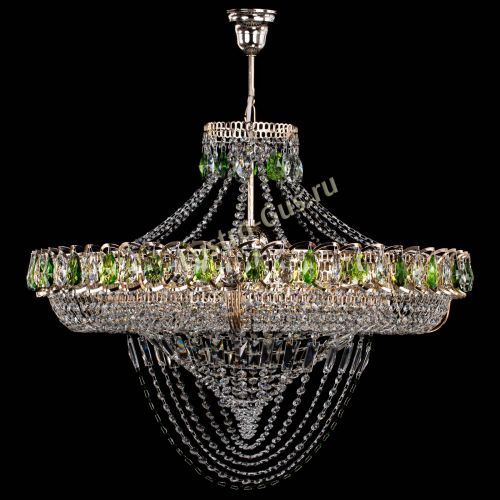 Люстра Кольцо Классика Веер №8 зеленая в Симферополе Гусь Хрустальный