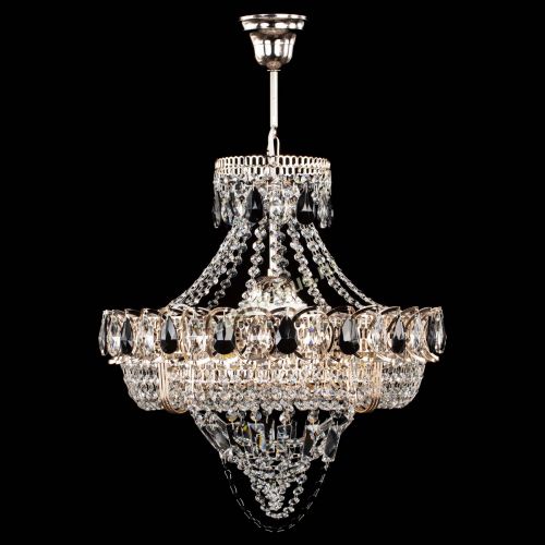 Люстра Кольцо Классика Веер черная в Симферополе Гусь Хрустальный