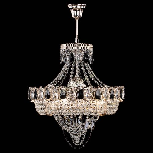 Люстра Кольцо Классика Веер черная в Симферополе Гусь Хрустальный